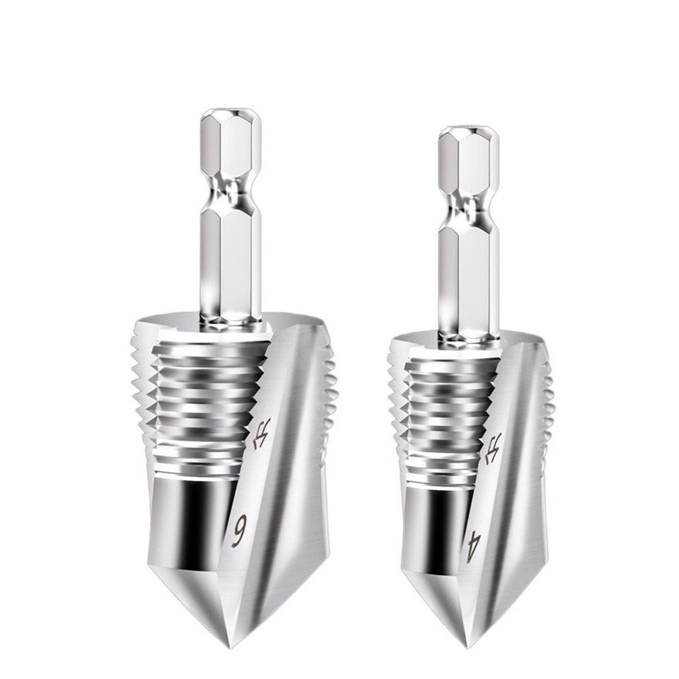 

4 Point and 6 Point Tapping Drilling Expansion Drill Bit 3 in 1 Hole Opening Thread Drill Bit Set Punching Hexagonal Handle