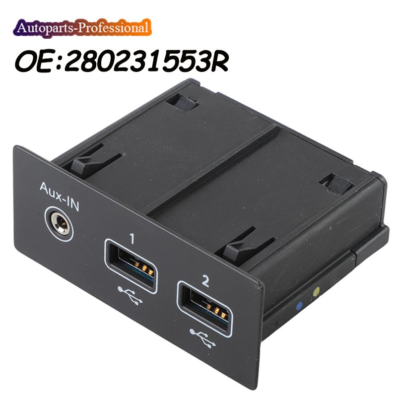 

Автомобильный аксессуар 280231553 R USB-разъемы и разъем AUX подходят для Renault Mk5 CLIO 19-21