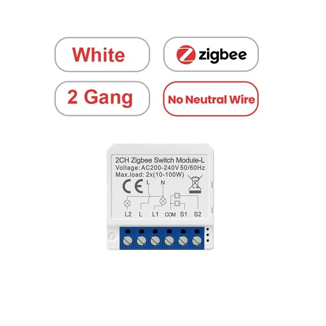 

AVATTO Модуль выключателя света Zigbee 1/2/3 Gang