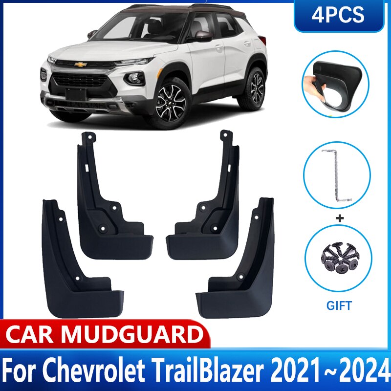

4x Автомобильные брызговики на колеса для Chevrolet TrailBlazer 2021 ~ 2024 Брызговики Защита от брызг Аксессуары для брызговиков 2022 2023