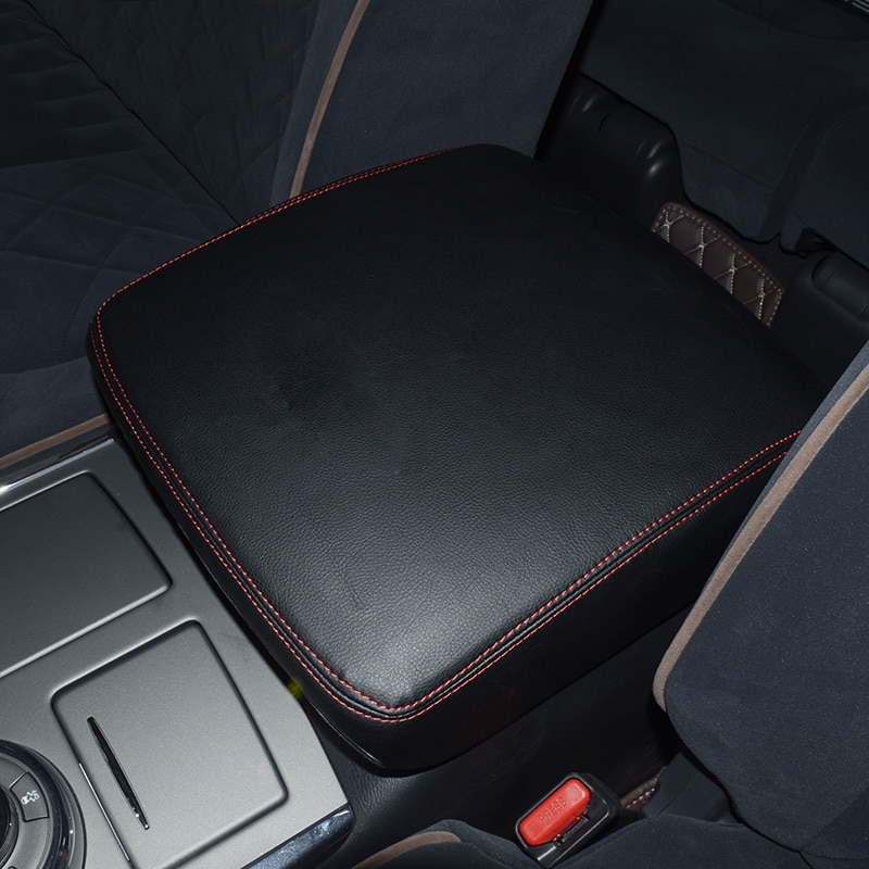 

Для 2010-2021 Nissan Patrol Y62 подлокотник ящик для хранения холодильник кожаный чехол аксессуары для модификации интерьера