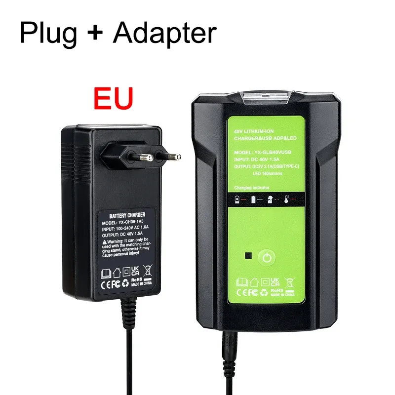 

Адаптер для аккумулятора GreenWorks 40В с USB Type-C