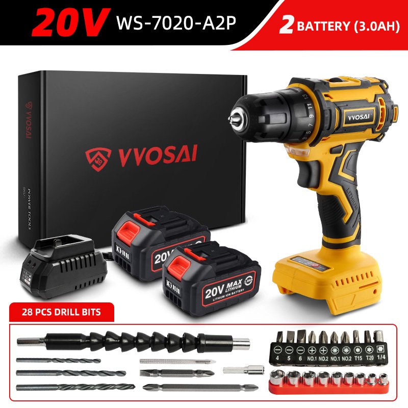 

Бесщёточная дрель VVOSAI MT-Series 20В