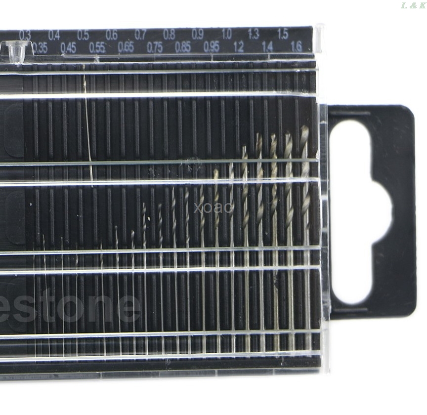 

20x MICROBOX набор миниатюрных спиральных сверл Micro HSS 0,3 мм-1,6 мм модель ручной работы с чехлом M06 Прямая поставка