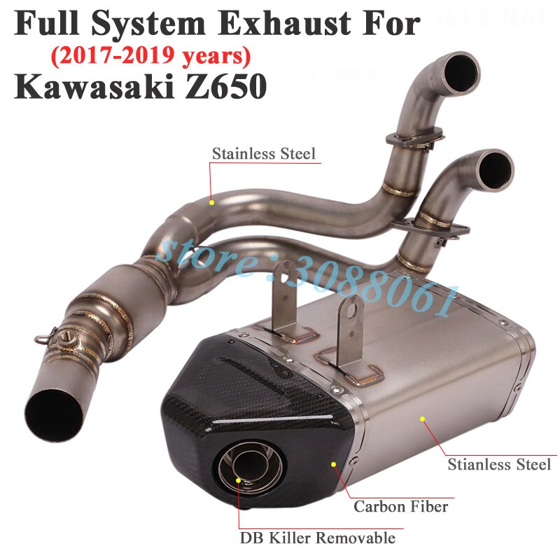 

Выхлопная система для мотоцикла Yoshimura Escape для Kawasaki ER6F Z650 2017 - 2019 глушитель из титанового сплава