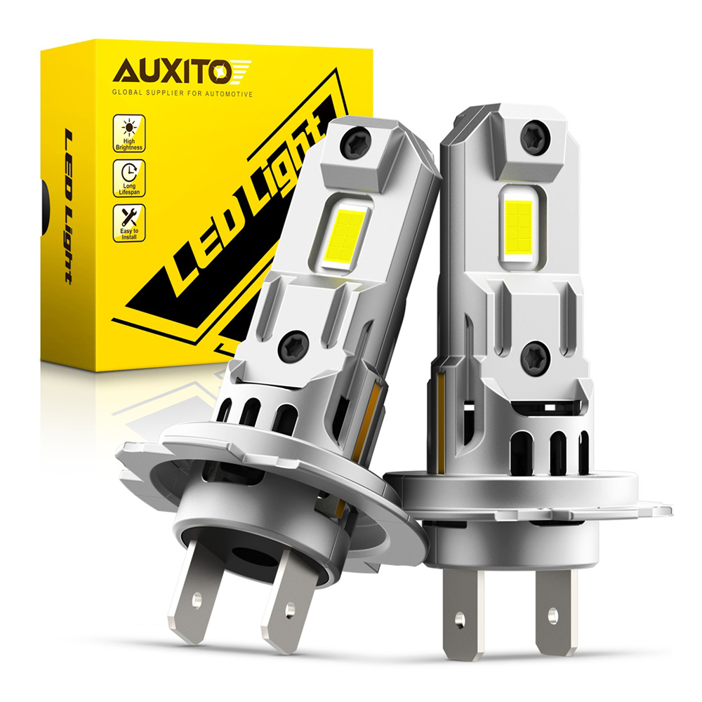 

AUXITO 2 шт. Turbo H7 светодиодный лампа для фар 12 в мини Автомобильная фара Беспроводная H7 светодиодный Canbus безотказная Автомобильная светильник 6500 к белый