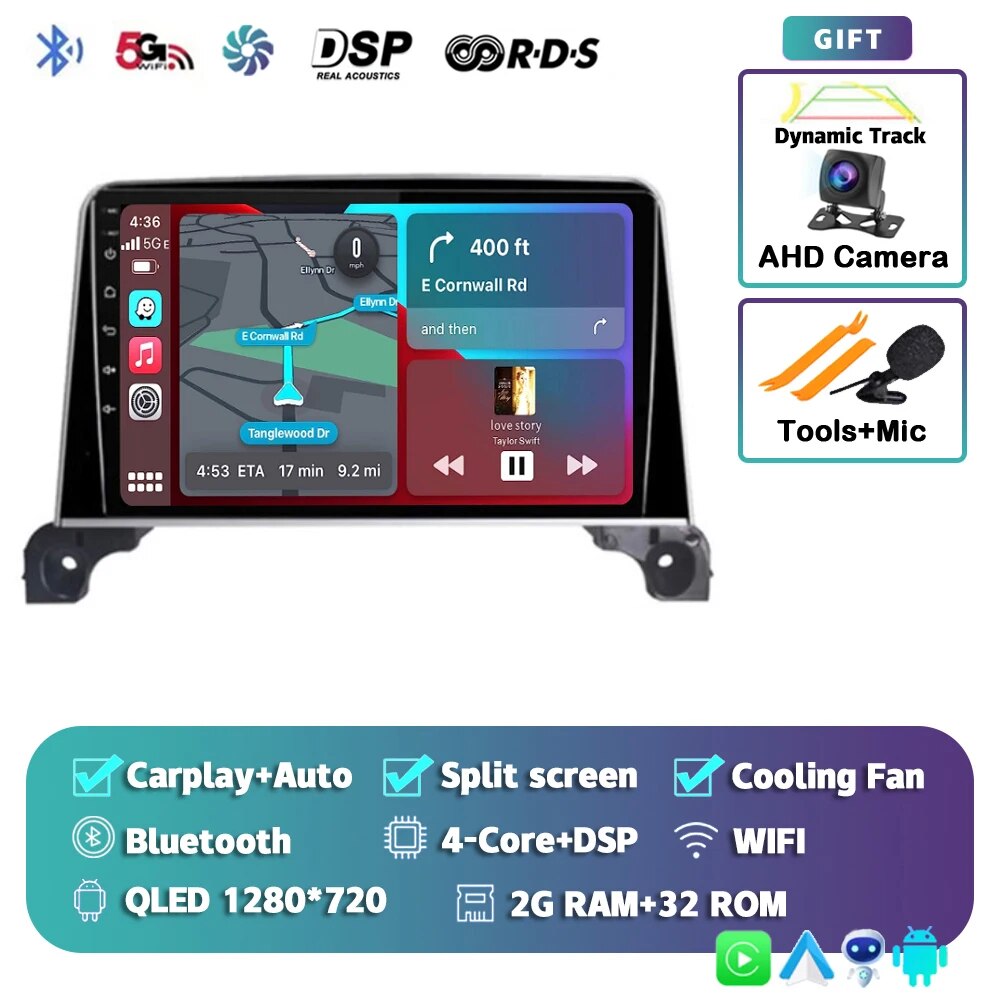 

Автомагнитола Carplay на Android 14 для Peugeot 5008, 4008, 3008, 2017, 2018, 2019, 2020, мультимедийный видеоплеер, навигация, GPS, стерео