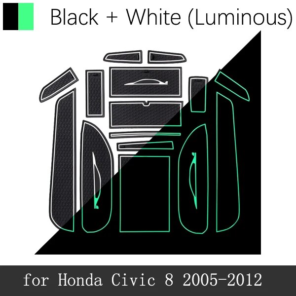 

Противоскользящая резиновая накладка на чашку для Honda Civic 8 поколения, 2006, 2007, 2008, 2009, 2010, 2011, автомобильные аксессуары