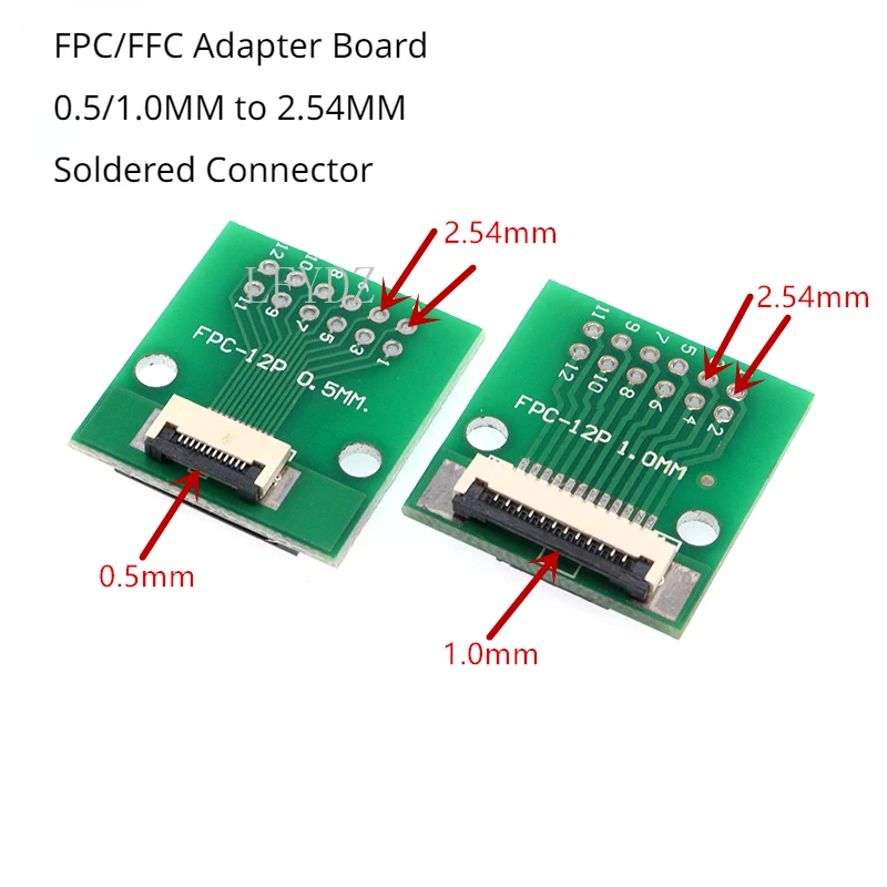 

FPC/FFC Адаптер платы 0.5/1.0мм до 2.54мм