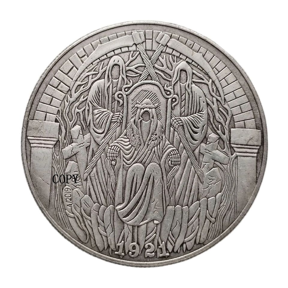 

Посеребренная копия монеты Morgan Dollar