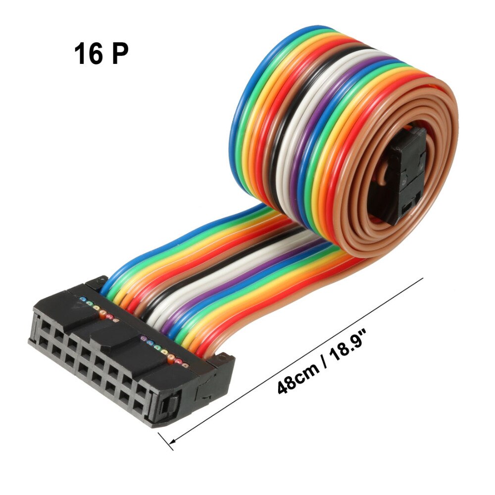 

UXCELL Flat Ribbon Cable серый 48 см 16 контактов