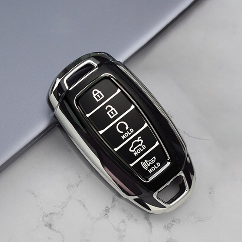 

Чехол-брелок для Hyundai i30 ix25 Elantra KONA Solaris Azera greatig TM Accent Santa Fe Palisade, новый чехол из ТПУ для автомобильных ключей