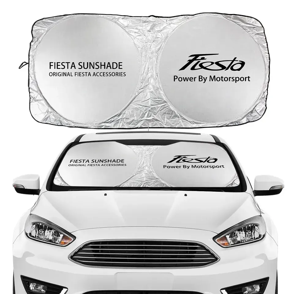 

Ford Fiesta MK7 MK5 MK6 MK8 Солнцезащитный Козырек На Лобовое Стекло Автомобильный Аксессуар С Гибким Покрытием Из Серебряной...