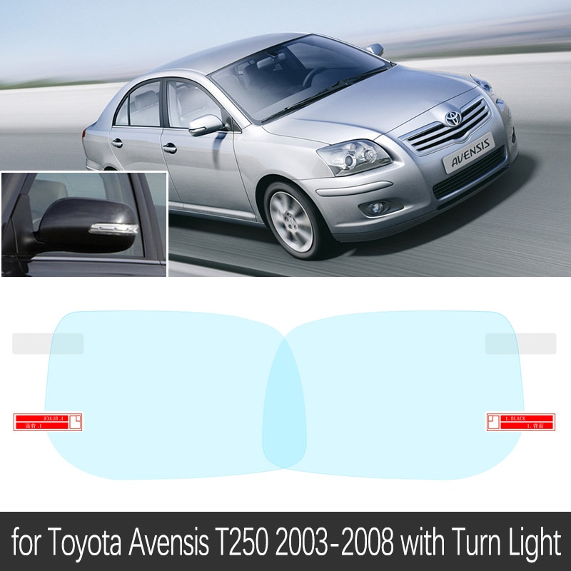 

Для Toyota Avensis T250 T25 2003 ~ 2008 полное покрытие зеркало заднего вида противотуманная непромокаемая противотуманная пленка аксессуары 2004 2005 2007