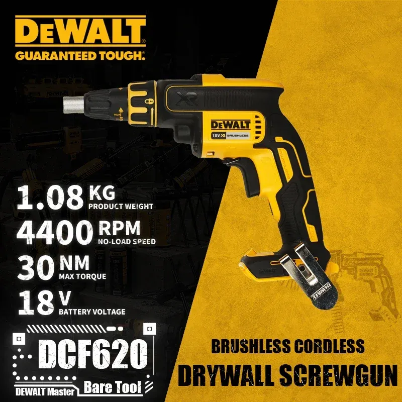 

DEWALT DCF620 Бесщеточный аккумуляторный пистолет для гипсокартона 18 В