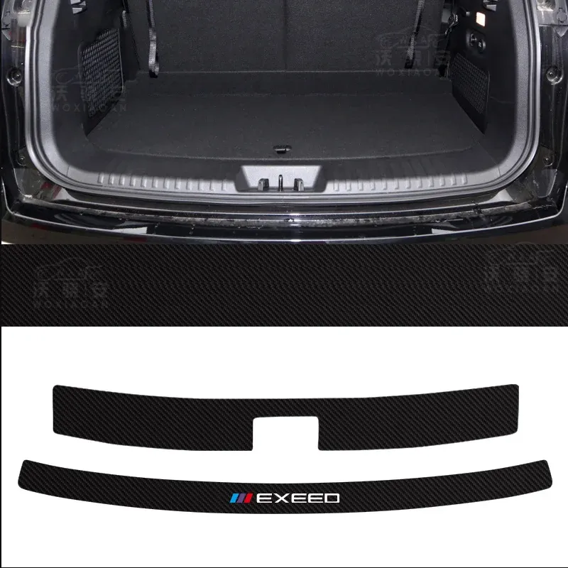 

Для Chery Exeed VX 2021 2022 2023, автомобильная дверь, фотопанель, обшивка, отделка, углеродное волокно, задний бампер, наклейка на багажник, автомобильные аксессуары