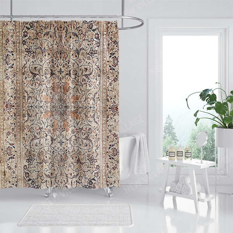 

Водонепроницаемая душевая занавеска из полиэстера Boho 180x200 см