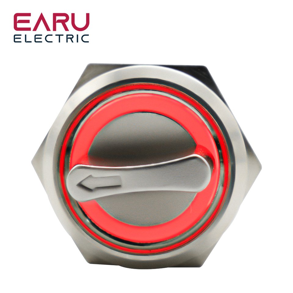 

Металлический поворотный переключатель EARUELECTRIC 22 мм 3 позиции 5В