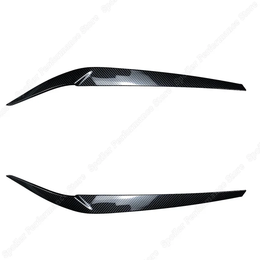 

2 шт. для BMW 5 серии G30 G31 G38 F90 M5 525i 530i 540i, передняя фара, веко, планка для бровей, наклейки для автомобиля 2017-2021, черные