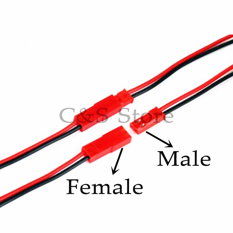 

JST разъем 2-контактный 22 AWG 10 см