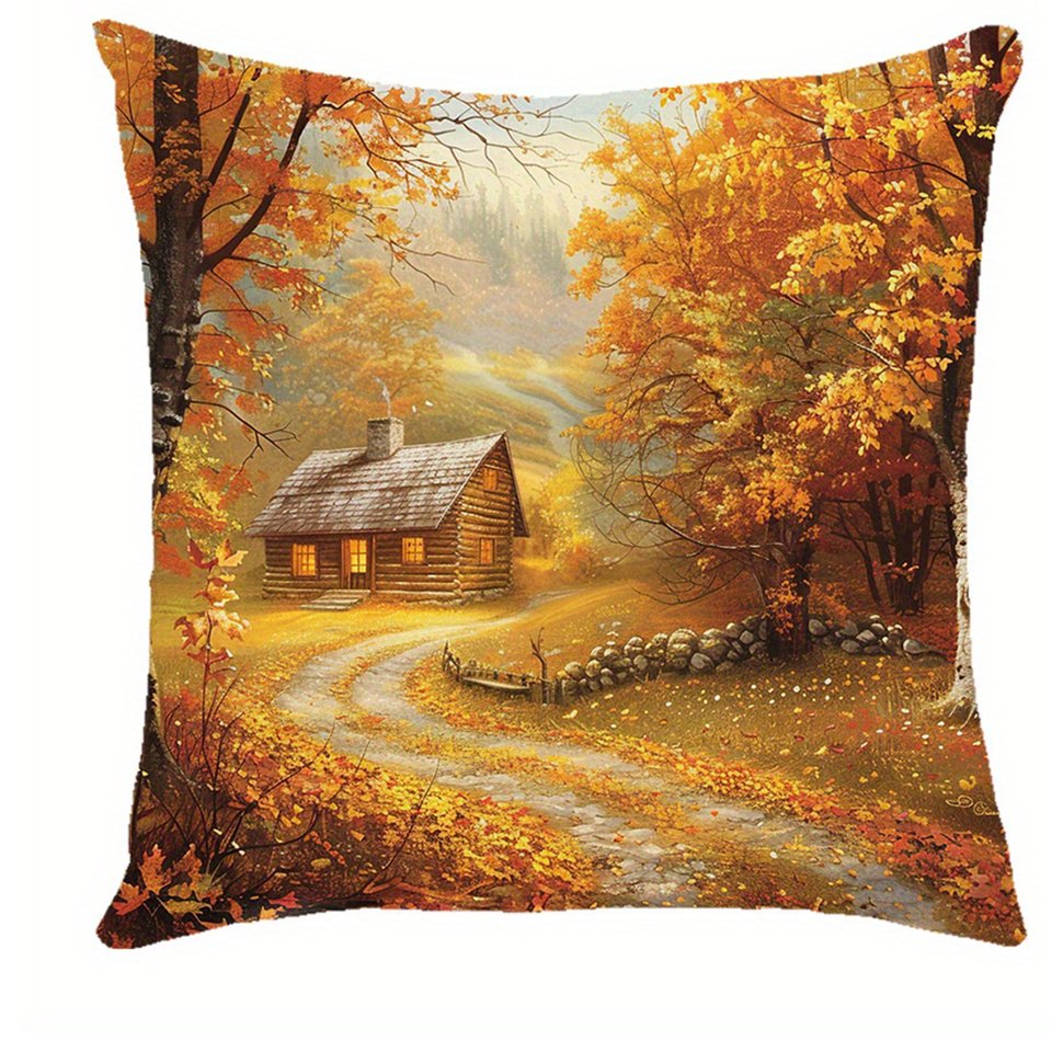 

Декоративная наволочка Autumn leaves полиэстер 40x40 см