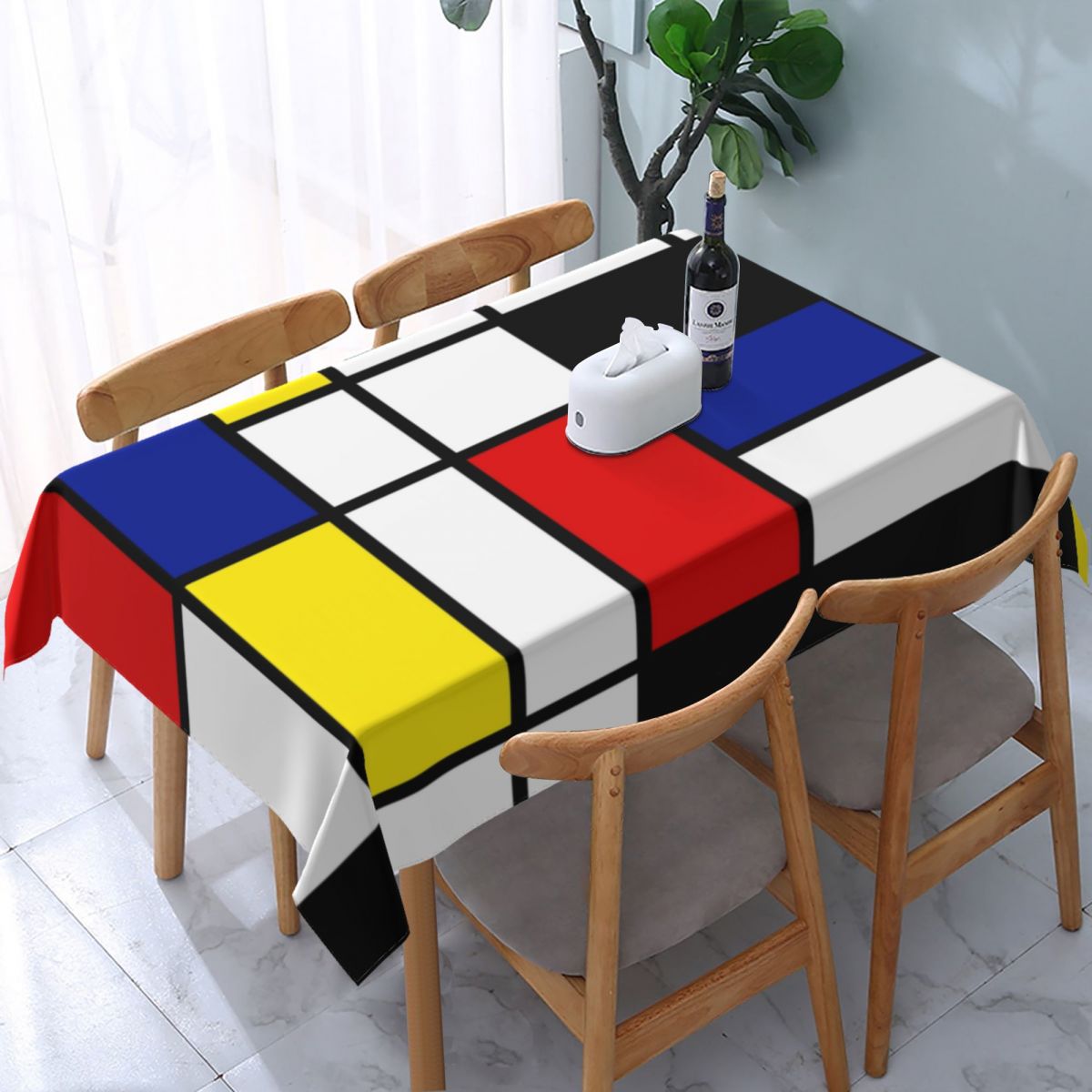 

Водонепроницаемая абстрактная скатерть Mondrian