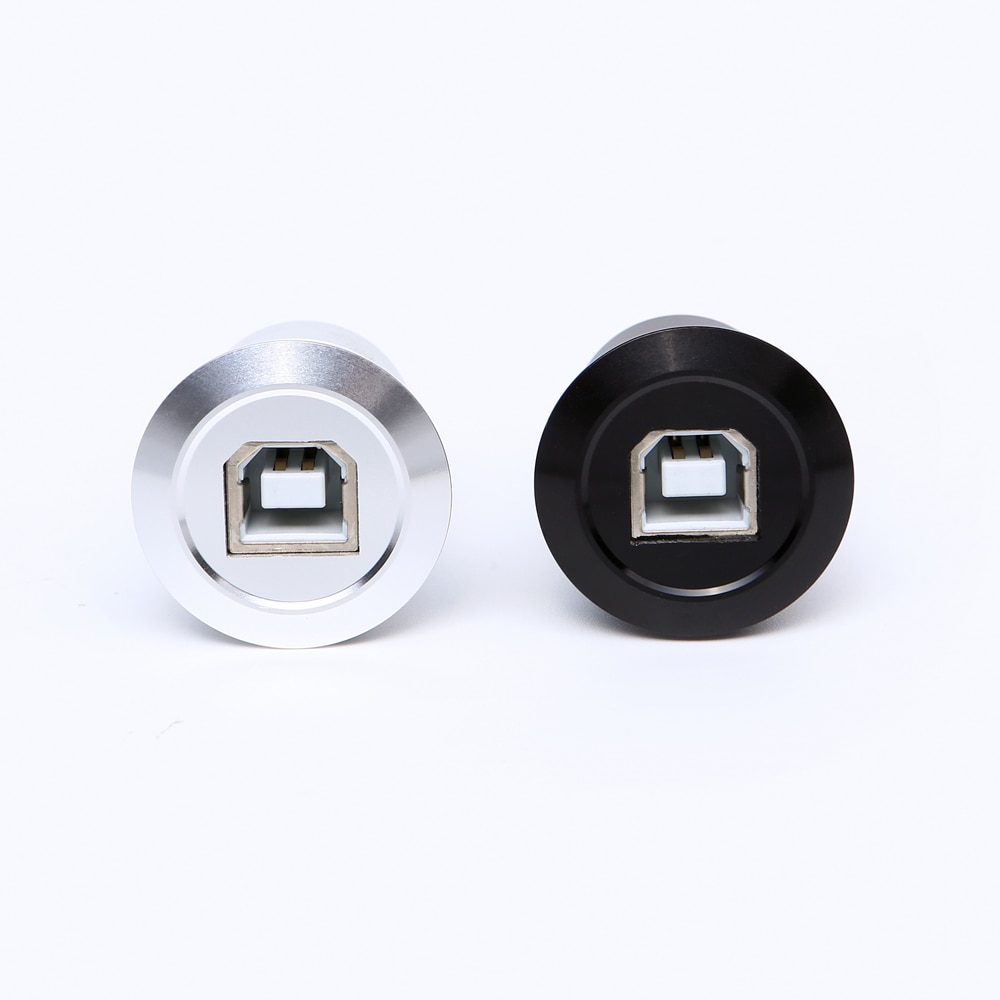

ELEWIND USB разъем 22мм черный/серебряный Female B to Female A