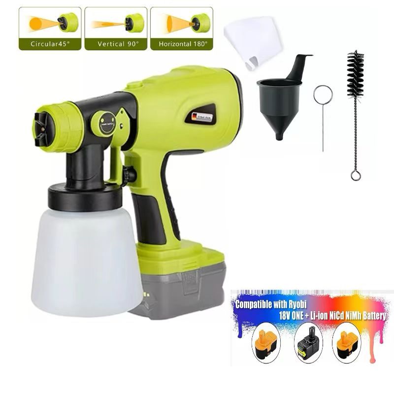 

Беспроводной распылитель краски Ryobi 18 В ONE+, 4 насадки