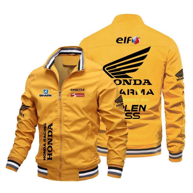 

Мужская одежда Honda Racing 2025 года, уличная куртка на молнии, модная повседневная спортивная мотоциклетная одежда для верховой езды, женское верхнее пальто