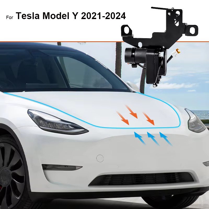 

Ruiyyco Мягкое закрывание Frunk для Tesla Model 3 Y S X 2021-2025 - Электрическая присоска и автоматическая блокировка переднего багажника