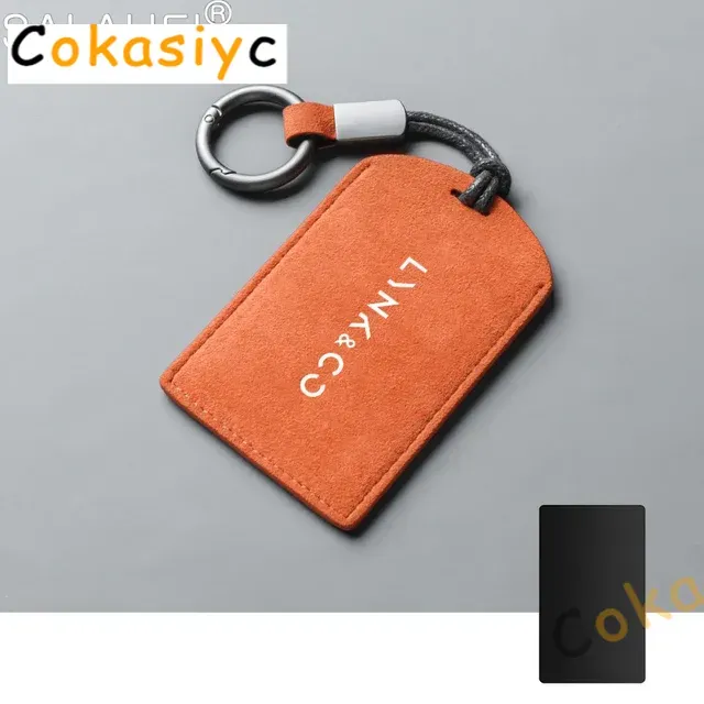

Замшевый чехол для ключей с картой NFC, чехол для ключей, защитный чехол для Lynk & Co 03 nfc 09 05 01 06, брелок для ключей, аксессуары для стайлинга автомобилей