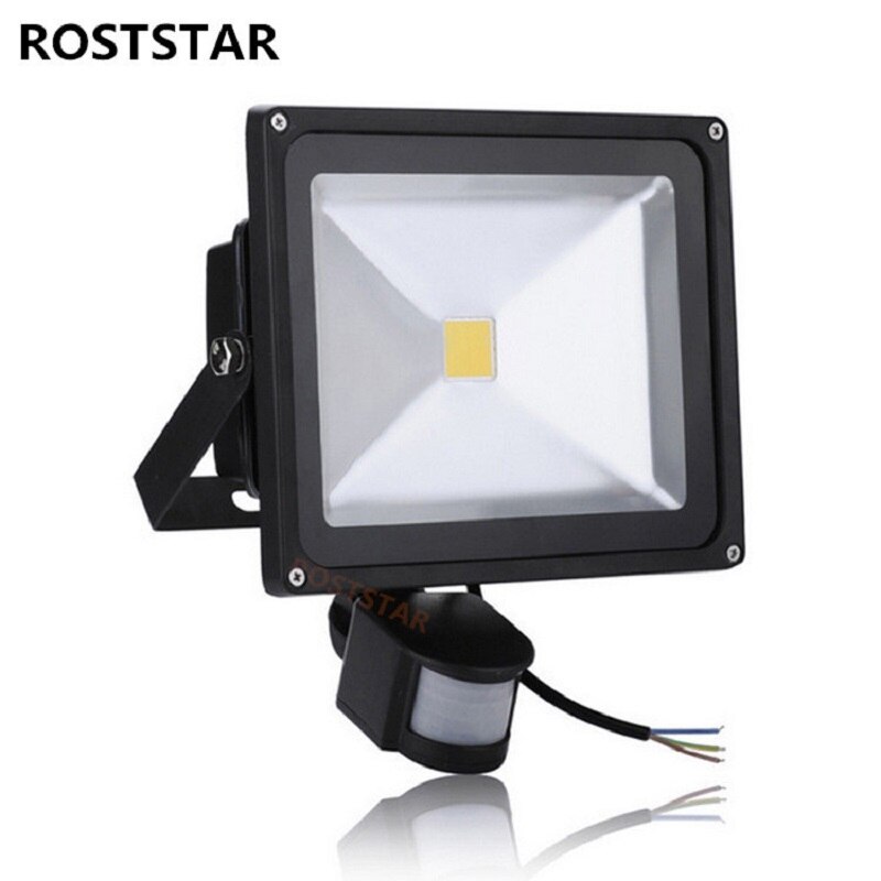 

ROSTSTAR Водонепроницаемый светодиодный прожектор с датчиком движения 10-50Вт