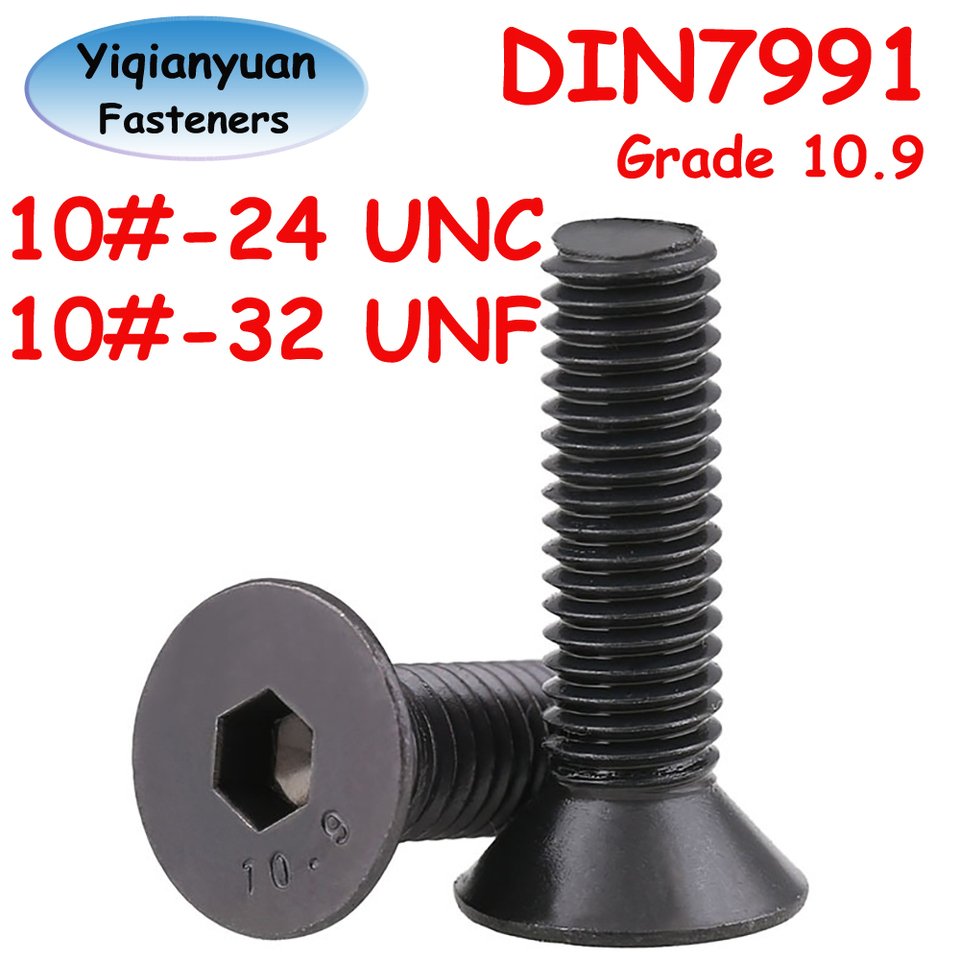 

Винты Yiqianyuan DIN7991 легированная сталь 10 # -24 UNC 10 # -32 UNF