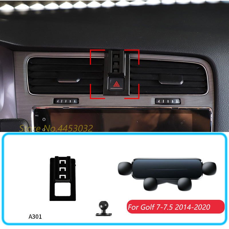 

Автомобильный Держатель Для Телефона Volkswagen Golf MK7 2014-2020, Гравитационная Подставка, Горизонтальное Крепление Для GPS