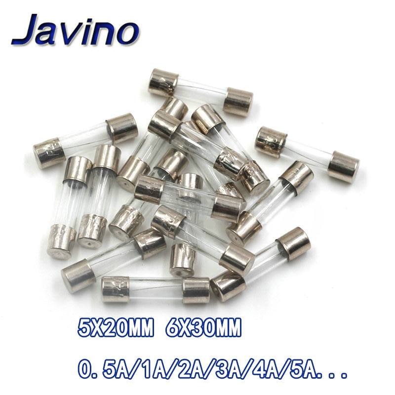 

Стеклянные предохранители Fast Blow 5x20 6x30 мм 250 в 0,5 1 2 3 4 5 6 8 10 15 20 25 30 A, 10 шт./лот