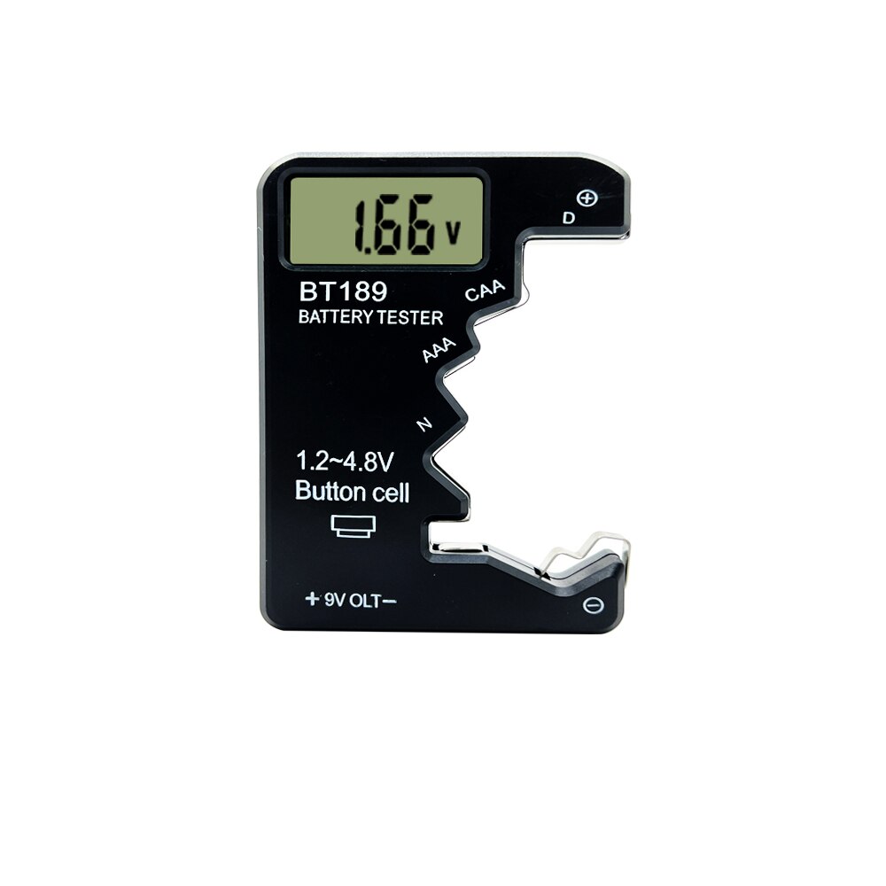 

BT-189 Тестер емкости аккумулятора AA/AAA/C/D/9 В/1,5 В Тестер батареи BT189 ЖК-дисплей Универсальный тестер проверки батареи