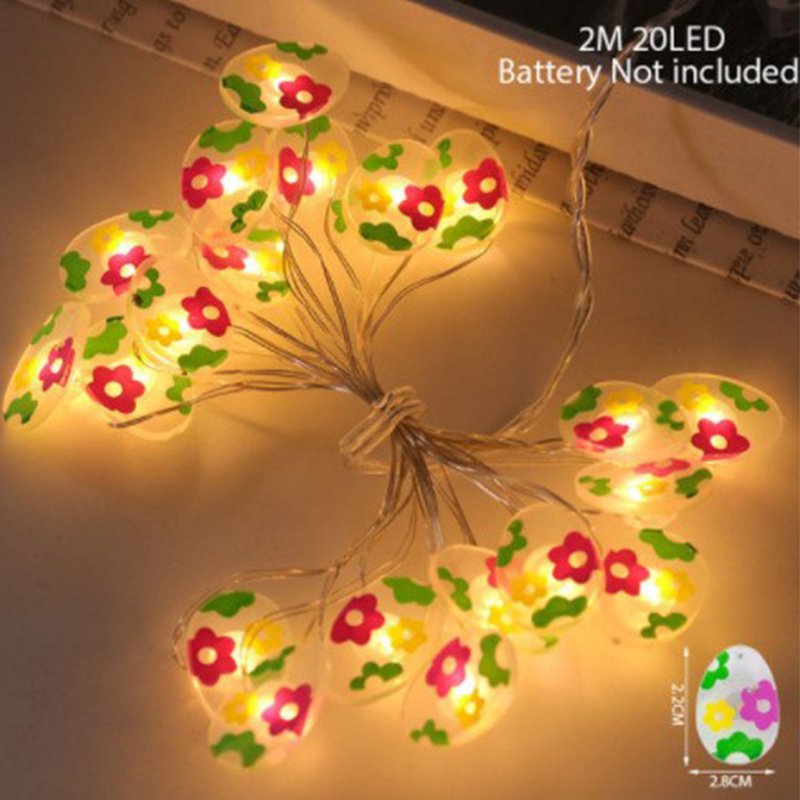 

Пасхальная гирлянда LED с кроликами