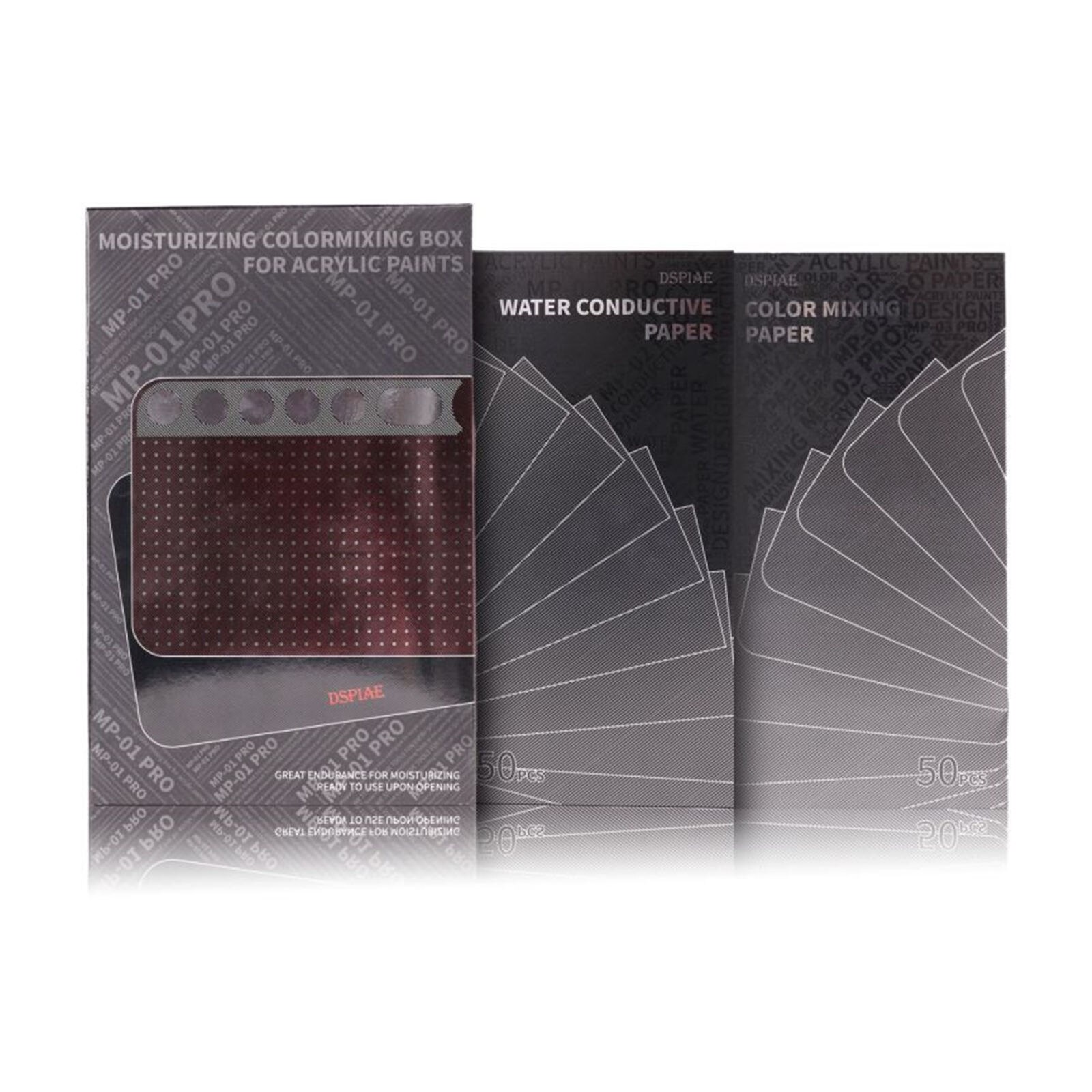 

Увлажняющий цветной контейнер DSPIAE MP-01 PRO для акварельных красок, сохраняющий влагу контейнер для акриловых красок