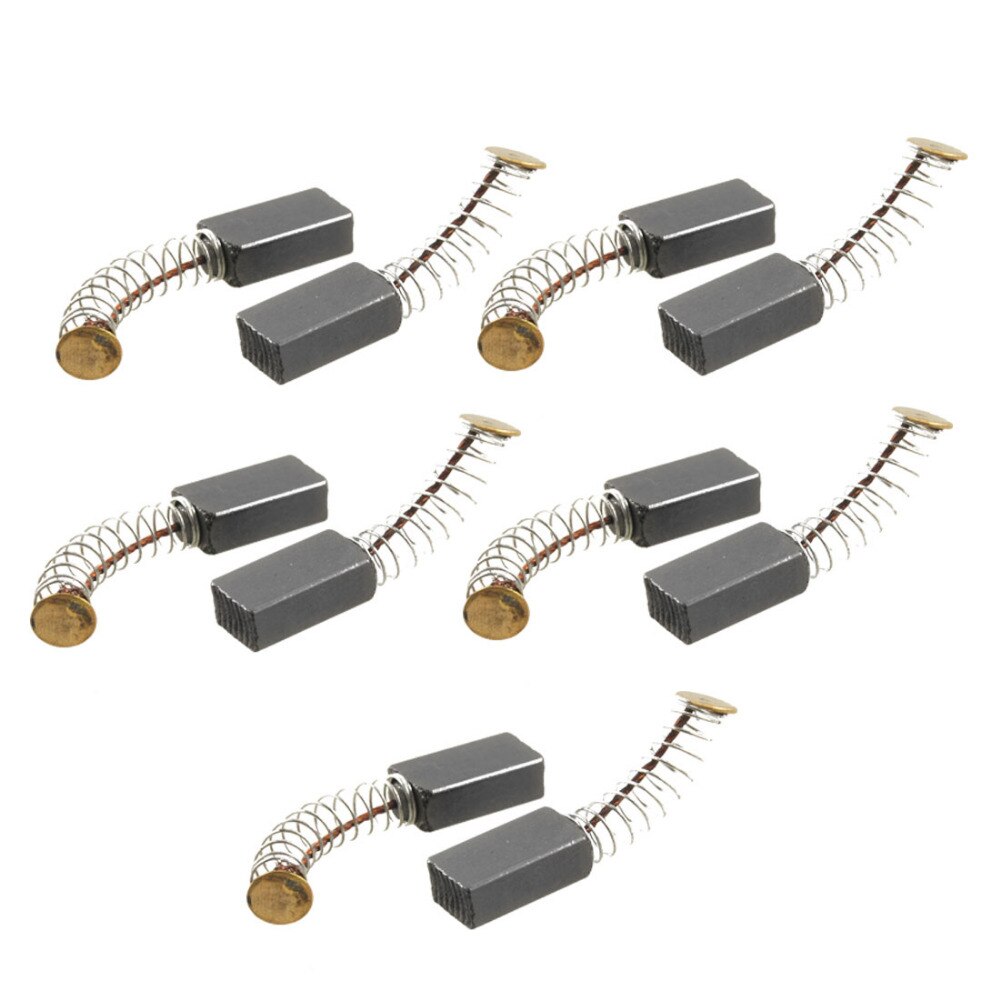 

10 шт./5 пар, 14x8x5 мм/9/16 "x 5/16" x 3/16 "электродрель двигатель вращающийся Электроинструмент углеродная Щетка длина 37 мм/1,45"