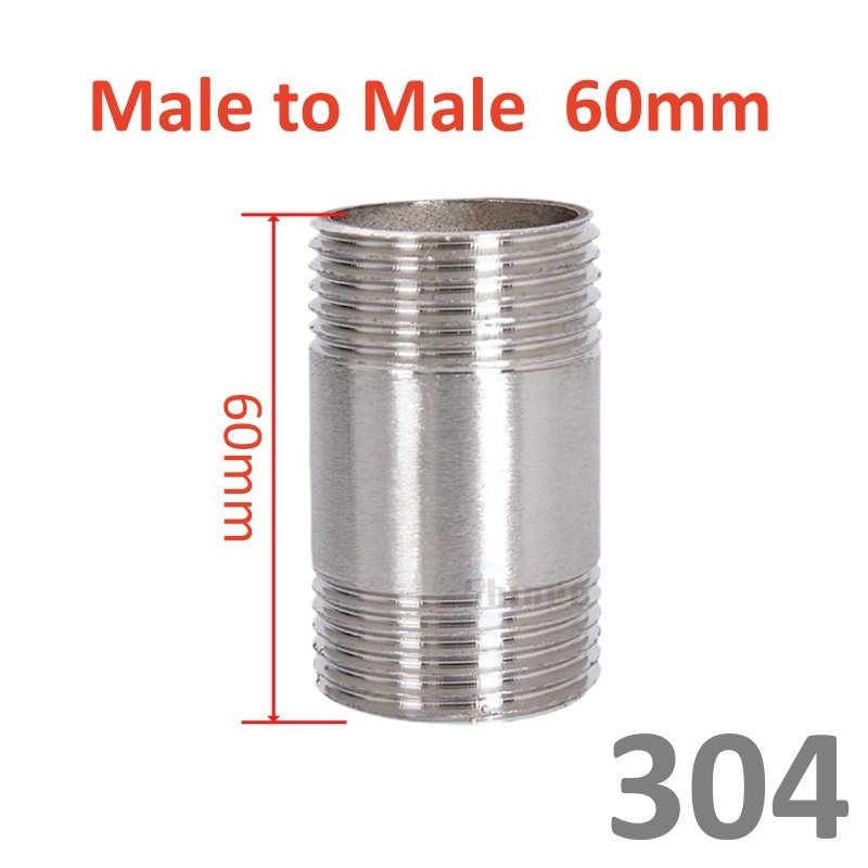 

Ниппель из нержавеющей стали 304 1/4"-2" BSP