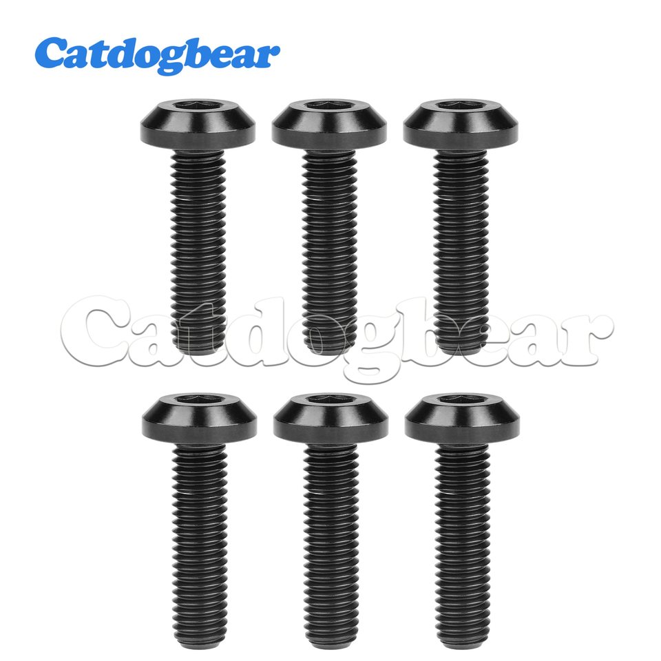 

CATDOGBEAR Титановые болты 6 шт. M6/M8X12 15 20 25 30 35 40 мм