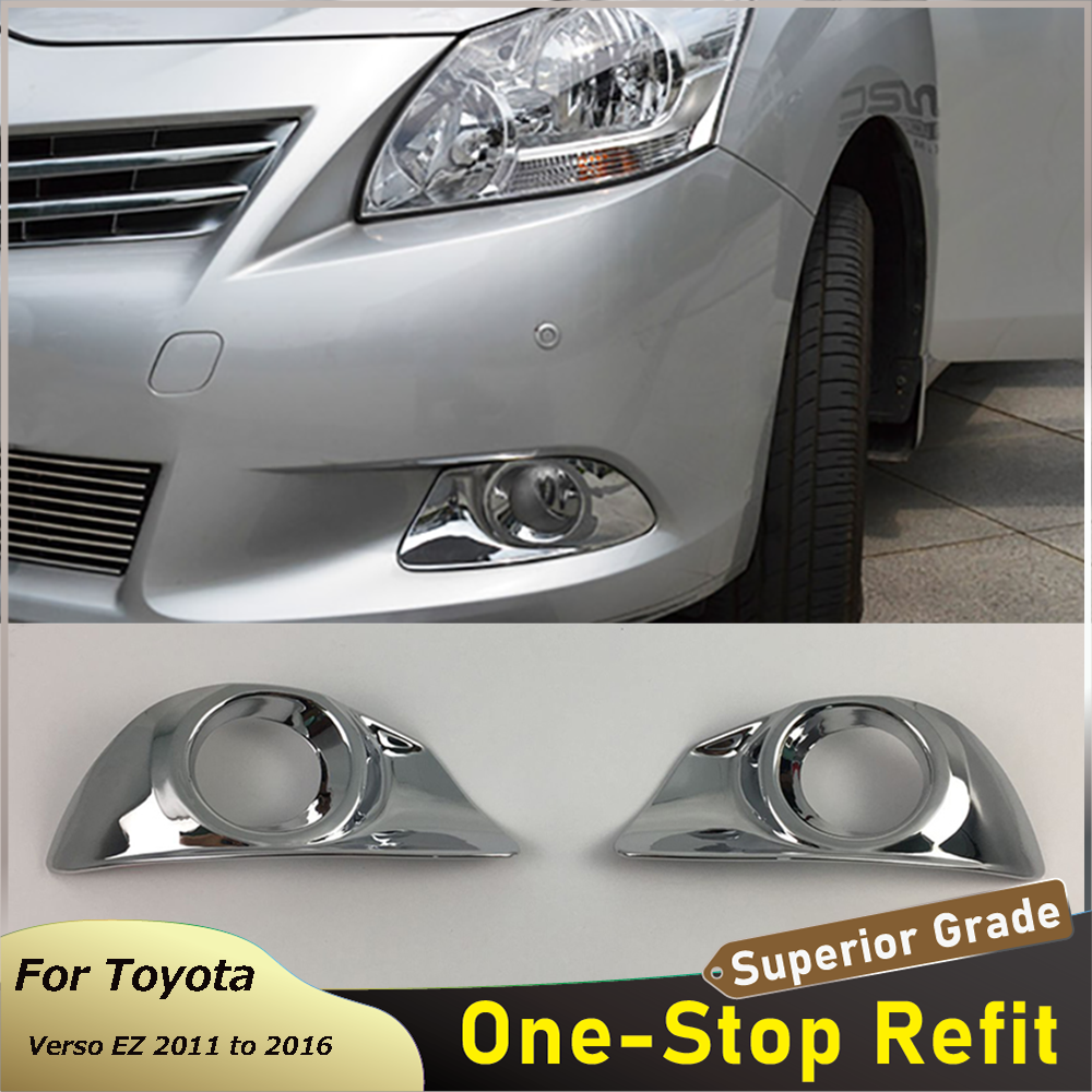 

Для Toyota Verso EZ 2011 2012 2013 2014 2015 2016 ABS хромированный автомобильный передний противотуманный фонарь чехол рамка наклейка автомобильные аксессуары