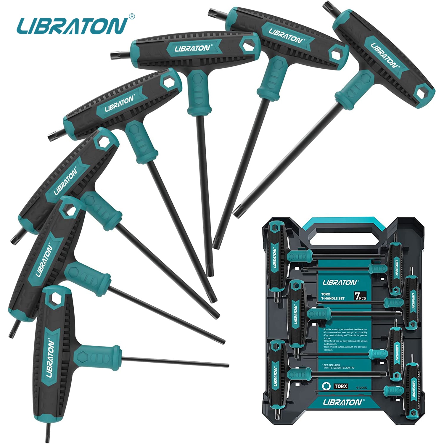 

Libraton набор торкс ключей T10-T40 7шт