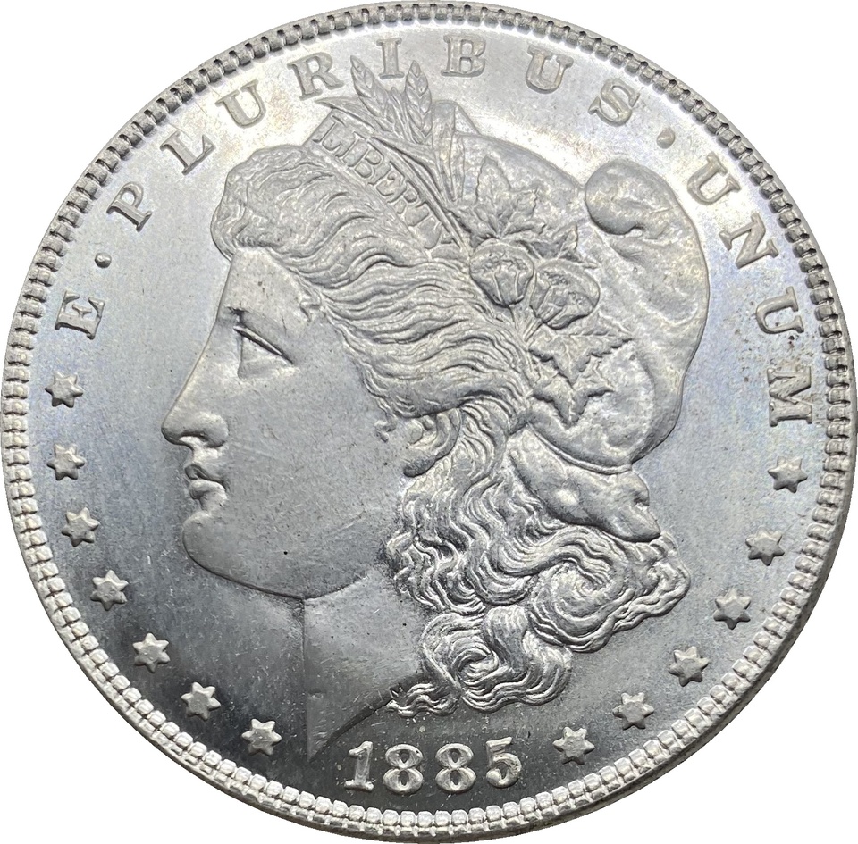 

Серебряная монета Morgan 1885 год
