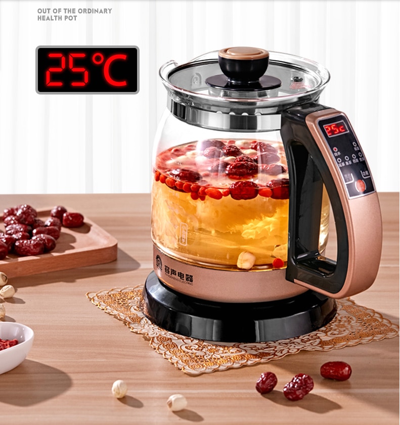 

Автоматический Чайник из толстого стекла, 220 В, л
