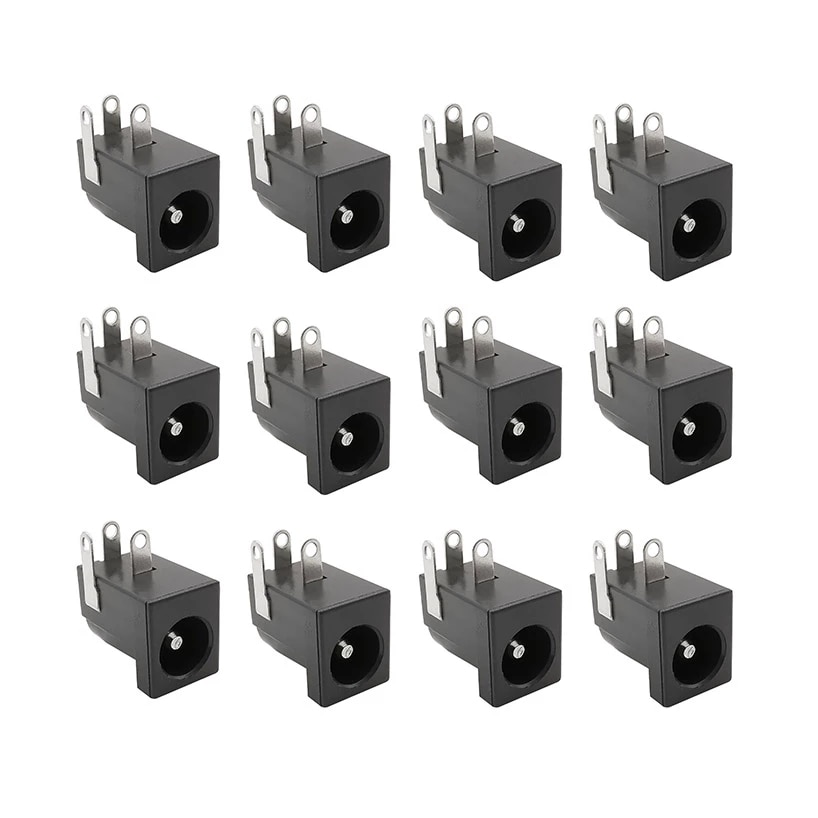 

Разъемы DC-005 5,5 мм x 2,1 мм черные пластиковые 10 шт