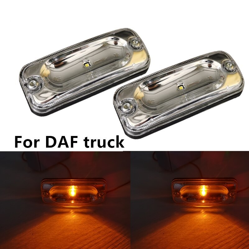

2 шт. светодиодные белые фонари для грузовика DAF DAF XF95 XF105 XF106 XF530 CF85 солнечные козырьки 1328868 1456470 Солнцезащитный козырек DAF Light Emark