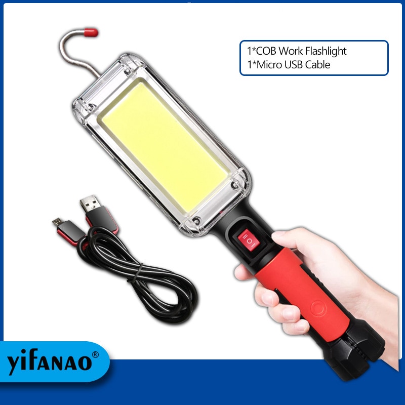 

Портативный прожектор Yifanao COB 700Lm USB rechargeable