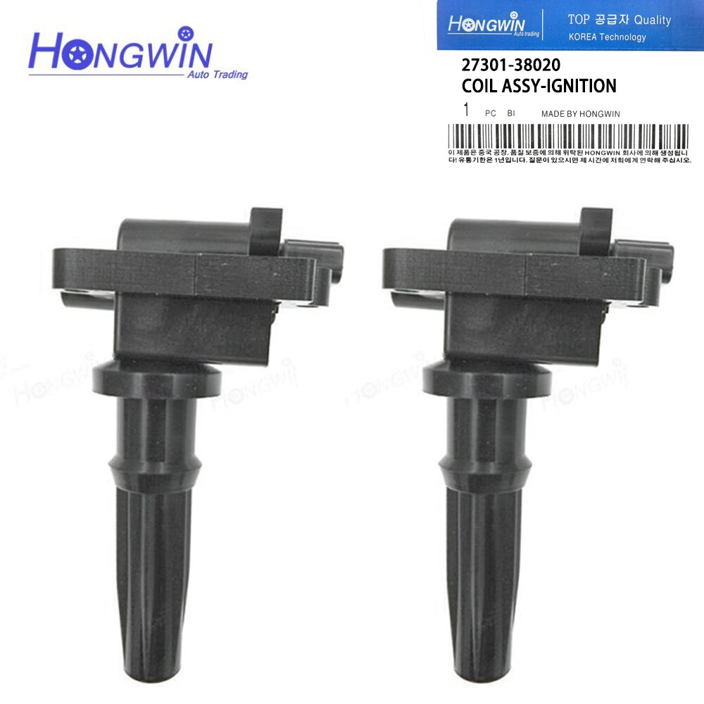 

Катушка зажигания для Hyundai Santa Fe, Sonata, Kia Optima, 2.4L, 4cyl 1999-2006, UF285, 5C1155, 27301-38020, 2730138020, 2 шт.