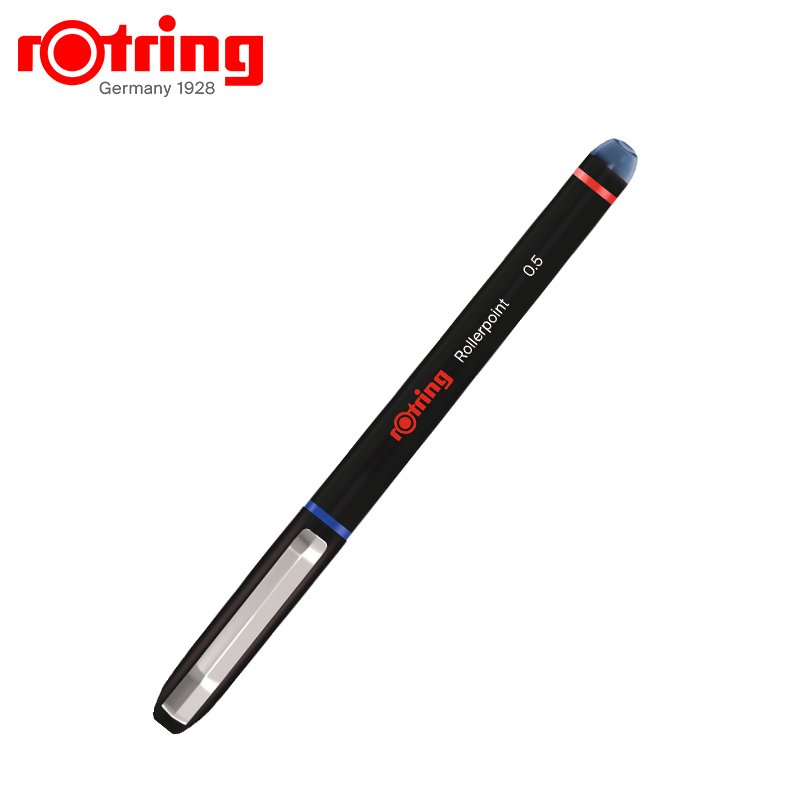 

Немецкая гелевая чернильная ручка Rotring Rollerball, прямая жидкая ручка 0,5 0,7 мм, черные, синие чернила, фирменная ежедневная ручка с игольчатым наконечником, офисная ручка